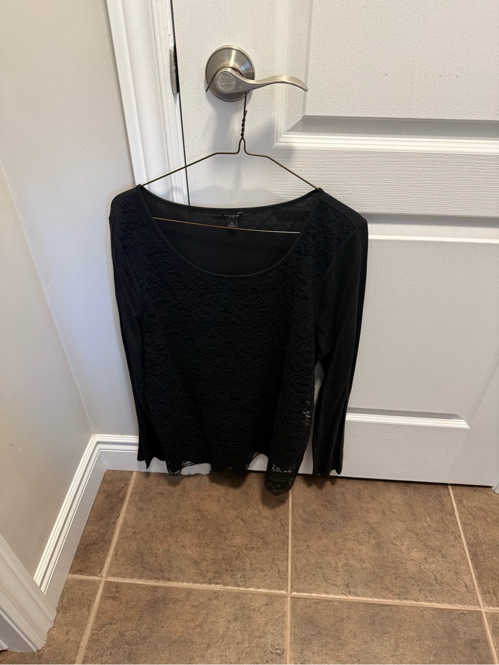 Ann Taylor Lace Long Sleeve top